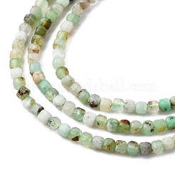 Натуральные хризопразные бисерные пряди&nbsp;LS-G-RM2025-C15-A