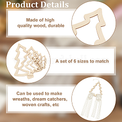 Необработанная древесная щепа DIY-WH0656-19B