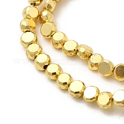 Стеклянные бусины с гальваническим покрытием  EGLA-F166-04A