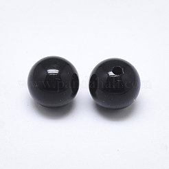 Натуральные окрашенные и нагретые бусины из черного оникса G-T122-25B-03