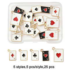 25шт 5 стиля подвески из сплава с эмалью&nbsp;ENAM-FP0002-85