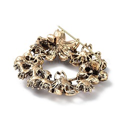 Брошь из сплава со стразами JEWB-M035-07AG