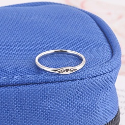 Кольца из нержавеющей стали 304 с узором в виде крыльев сердца&nbsp;FS-WGA5734-03