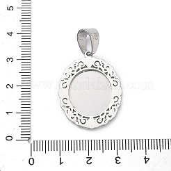 Подвески из хирургической нержавеющей стали 316 со стразами STAS-P412-08P