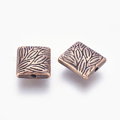 Perles en alliage de style tibétain&nbsp;TIBEB-ZN29282-R-LF