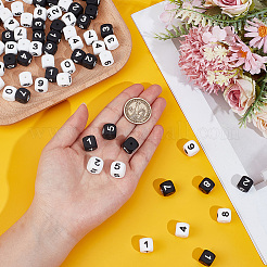 80 cube de 20 styles avec perles en silicone numérotées&nbsp;SIL-PA0001-22