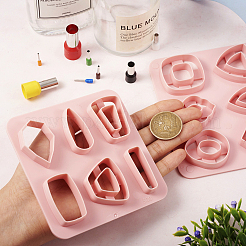 2 шт. 2 инструмента для создания пластилина из АБС-пластика в форме трапеции DIY-TA0005-58