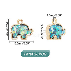 20 шт. подвески из непрозрачной смолы&nbsp;RESI-AR0001-32