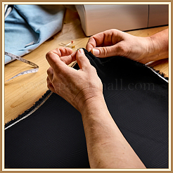 1 mètre de tissu en nylon&nbsp;AJEW-BC0011-39B
