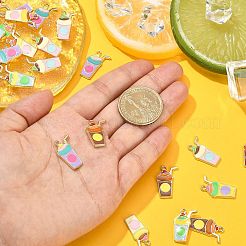 30шт 6 стиля подвески из сплава с эмалью&nbsp;ENAM-CJ0003-16