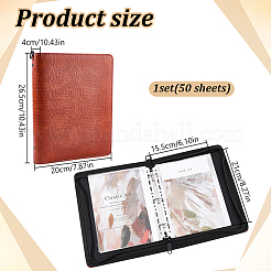 Pochettes de rangement pour fournitures de bureau en simili cuir&nbsp;AJEW-WH0609-967A