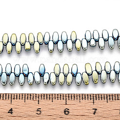 Гальванические нити из синтетических немагнитных гематитовых бусин G-T139-65F