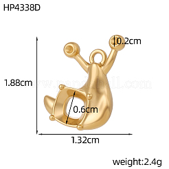 Anhänger aus Edelstahl 304&nbsp;SA-OY001-55G