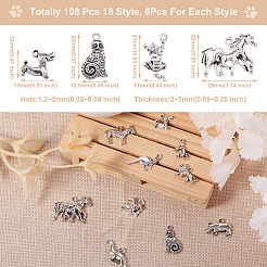 Подвески из сплава в тибетском стиле TIBE-KS0001-09