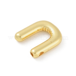 ラックメッキ真鍮チャーム  長持ちメッキ  鉛フリー＆カドミウムフリー  18KGP本金メッキ  U字  17x15x4mm  穴：1.8mm&nbsp;KK-A224-01U-G