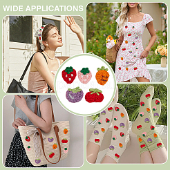 50 шт. 5 стили полиэстеровых нашивок для одежды&nbsp;PATC-FG0003-46