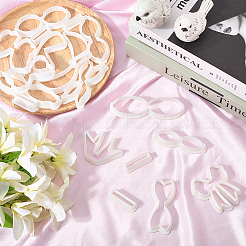 6 набор 6-х видов пластиковых глиняных прессованных форм AJEW-SC0004-09A