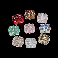 Spruzzare perle di vetro trasparente dipinte&nbsp;GLAA-D006-06