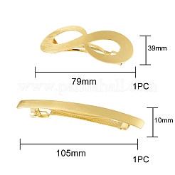 Латунная филигранная заколка для волос&nbsp;PHAR-SZ0001-01MG