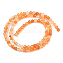 Природного сердолика нитей бисера&nbsp;G-N0006-4mm-17