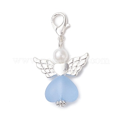 Подвесные украшения в форме сердца ангела из сплава и акрила&nbsp;HJEW-JM04548