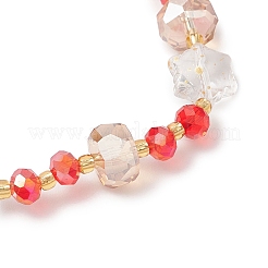 3шт. стеклянные бусины эластичные браслеты для женщин&nbsp;BJEW-MZ00191