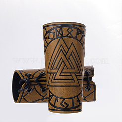 Регулируемый браслет из искусственной кожи с восковым шнуром AJEW-WH0165-38C