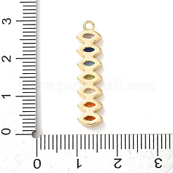 Messing Mikro ebnen Zirkonia Anhänger&nbsp;LS-KK-A295-06B-G