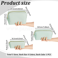 12 bolsa de maquillaje con cremallera de piel sintética de 12 estilos&nbsp;ABAG-GA0001-42