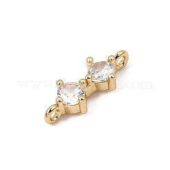 Verbindungsanhänger mit durchsichtigem Zirkonia-Pavé aus Messing&nbsp;CU-CBA3D76-02G