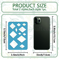 Акриловая серьга ручной работы шаблон DIY-WH0359-050