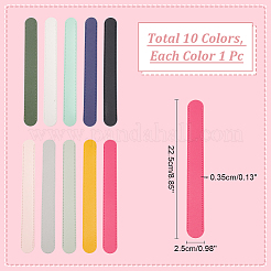 10 шт. 10-цветная искусственная кожаная подкладка для ремня сумки FIND-WR0008-74