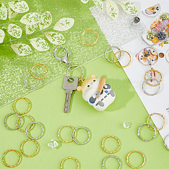 60 шт. 2 цвета железные брелоки для ключей&nbsp;KK-DC0004-15