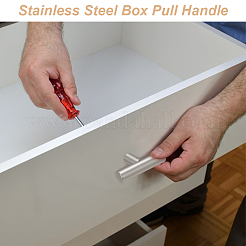 60 шт. ручка для ящика из нержавеющей стали&nbsp;AJEW-WA0001-61
