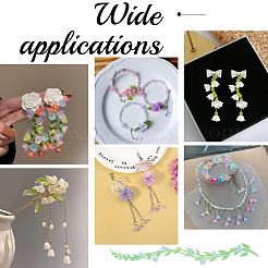 500 шт. Прозрачные акриловые бусины TACR-SP0001-05