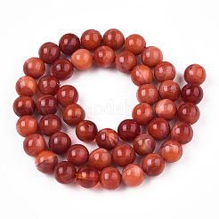 Стекло круглые бусины нити&nbsp;GLAA-M044-01P