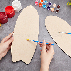 Незавершенные деревянные подвесные украшения WOCR-WR0001-01