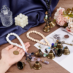 Подвеска-колокольчик из дерева HJEW-OC00014