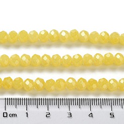 Perles de verre imitation jade cuites au four&nbsp;DGLA-A034-J6MM-A24