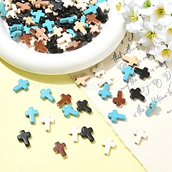 120шт 4 цвета синтетические бирюзовые бусины&nbsp;TURQ-YW0001-09