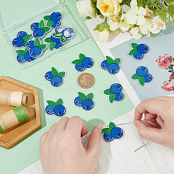 24 шт. черничные компьютеризированные вышивальные нашивки на ткани для приклеивания и пришивания&nbsp;PATC-BC0001-24