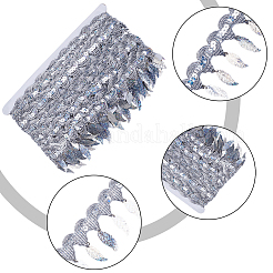 Отделка блестками из полиэстера&nbsp;OCOR-WH0085-03C