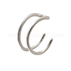 925 orecchini a polsino in argento sterling da donna&nbsp;EJEW-F360-01A-P