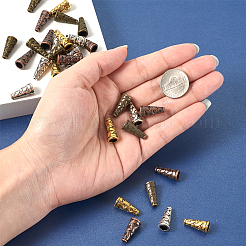 Крышки для бусин тибетского стиля&nbsp;TIBEB-TA0001-06-NR