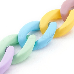 Catena della cassa del telefono in acrilico verniciato a spruzzo arcobaleno&nbsp;HJEW-JM00441