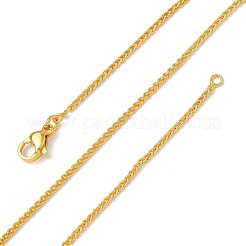Colliers en chaîne de blé en laiton de 1.5 mm pour femmes&nbsp;KK-CBA4FD4-08G