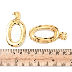 Овальные серьги-гвоздики из нержавеющей стали 304&nbsp;EJEW-B156-05G