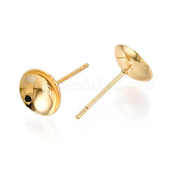 Сеттинги латунные серьги KK-T077-18G-03