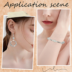 8 нити прозрачные гальванические стеклянные бусины нити&nbsp;GLAA-BBC0001-04B