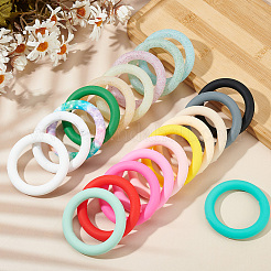 20шт 20 цвета силиконовые бусины SIL-GO0001-35